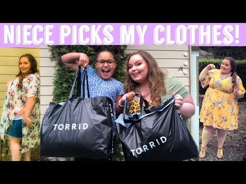 Torrid haul - Niece picks my clothes challenge
