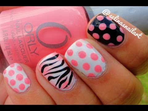 how to do easy zebra print nails
