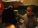 Click here to watch this video Hakimi opening his presents