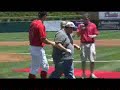 105.7 the hawk's tom cunningham throwing out the first pitch in lakewood.  bruce bunch host throws out first pitch.