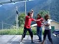 bigno e la mariangela in un'imitazione di sgarbi e la mussolini...