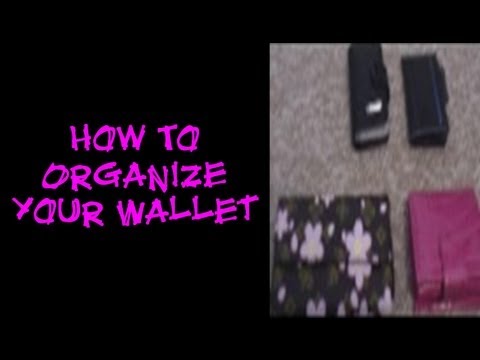 how to organize wallet