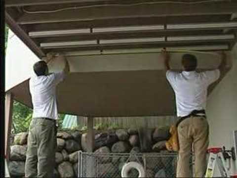 how to drain under a deck