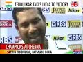 Sachin hits 41st ton as India win Chennai Test.flv