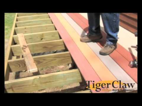 how to fasten veranda decking