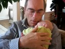 papa george with baby katherine