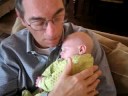 papa george with baby katherine