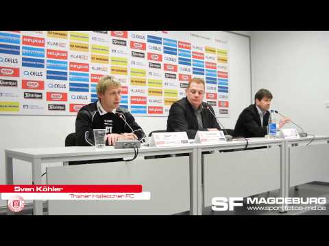 Video: Pressekonferenz - Hallescher FC gegen 1. FC Magdeburg 3:0 (2:0)