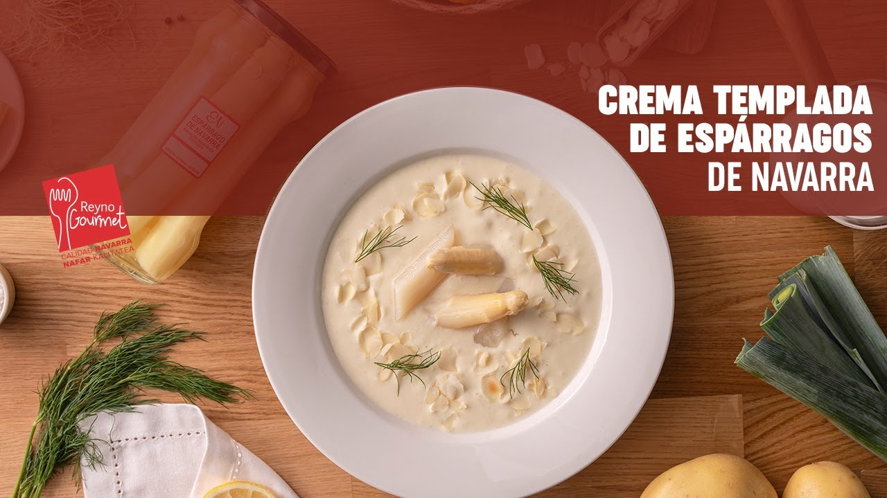 Crema Templada de Espárragos de Navarra - Recetas Reyno Gourmet