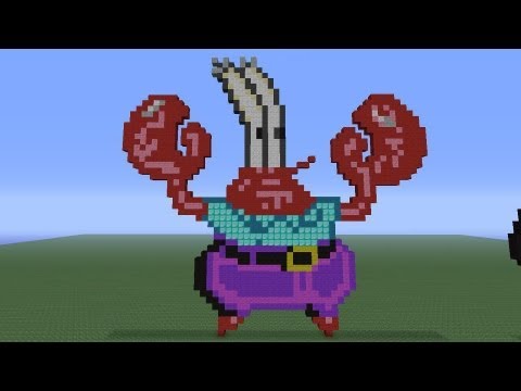 how to make mr krabs house in minecraft