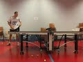 Service coupé retro tennis de table