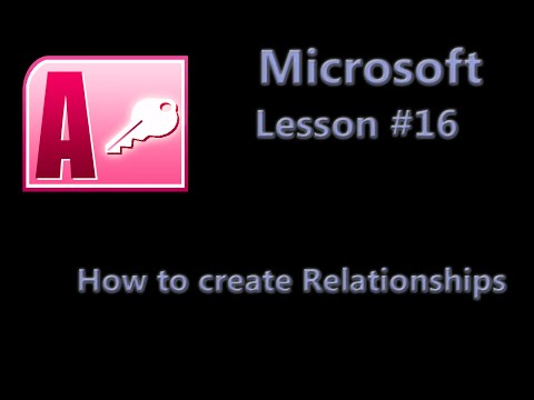 how to create relationships in access