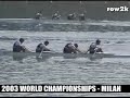 row2k video - 2003 world rowing championships: ted nash reflects on the usa 4- after they won the b-final and snagged an olympic qualifying spot. (www.row2k.com)