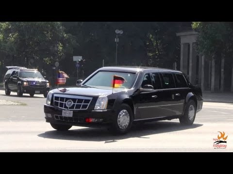 Barack Obama - President Obama's motorcade in Berlin, Germany, 06-19-13 On the 18 and 19th of June 2013 US president Barack Obama visited the German captical city Berlin. H...