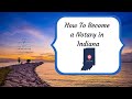 what does it take to become a notary in indiana