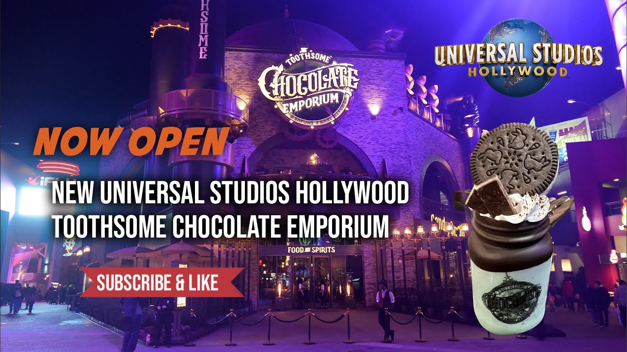 Chocolate Emporium @ #UniversalStudiosHollywood New Restaurant w/Yummy #SHAKES #FOOD #SteamPunk