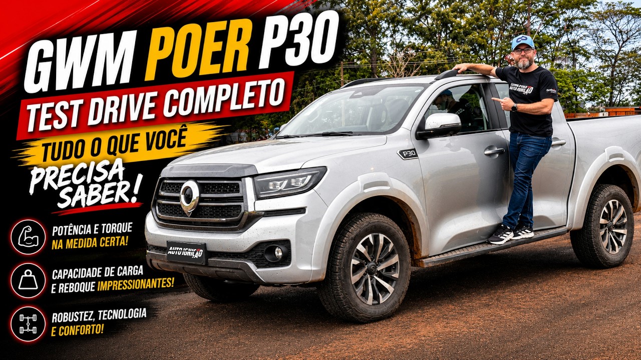GWM POER P30 TRAIL - Test Drive Completo! Ela Encara Hilux e Ranger?