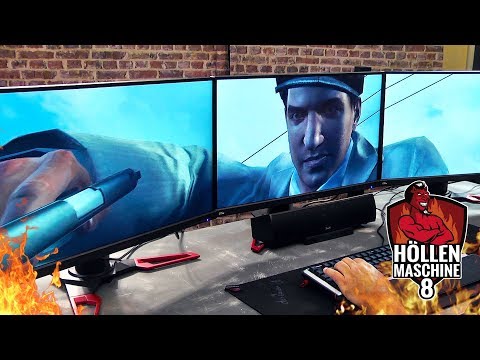 Half Life 1 & Mafia 2: All-Time-Favorites auf der Höllenmaschine 8 in 3x4K (11520x2160) | #Gaming-PC