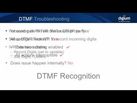 how to troubleshoot dtmf