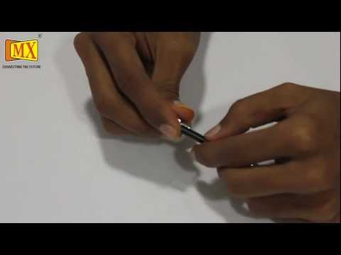 how to attach rf connector