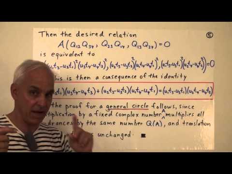 how to prove ptolemy theorem