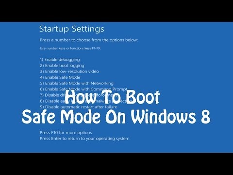 how to safe mode windows 8