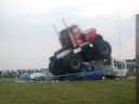 MONSTER TRUCK CRUSHES CARAVAN!