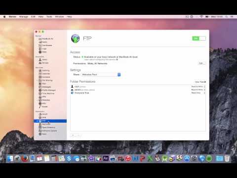 how to enable ftp on os x