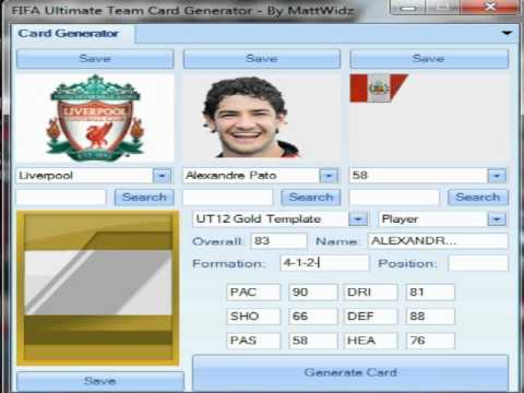how to make your own fifa card