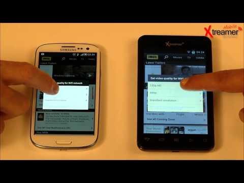 Xtreamer Mobile AiKi vs. Galaxy S3 & HTC Sense XL