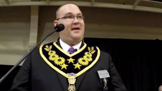Maçonaria: - Discurso inaugural do Grão-Mestre, Sr. Cole Presley, após sua instalação em 18 de março