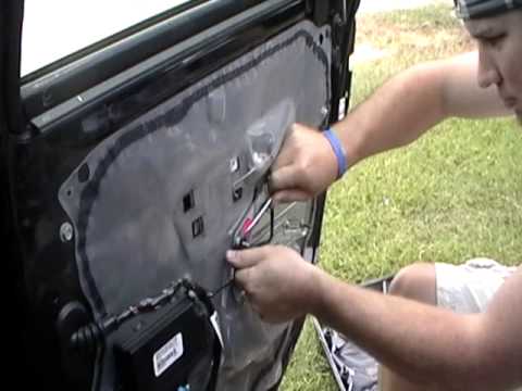 How to remove window regulator from Right Rear Door Cadillac CTS Part 1