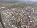 VISTA DO AVIÃO ANTES DO POUSO NO AEROPORTO EM PORTO ALEGRE