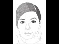 Eva Longoria Line Drawing Movie