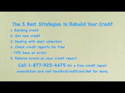 how to rebuild bad credit