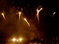 Christmas lights and fireworks in Glasgow