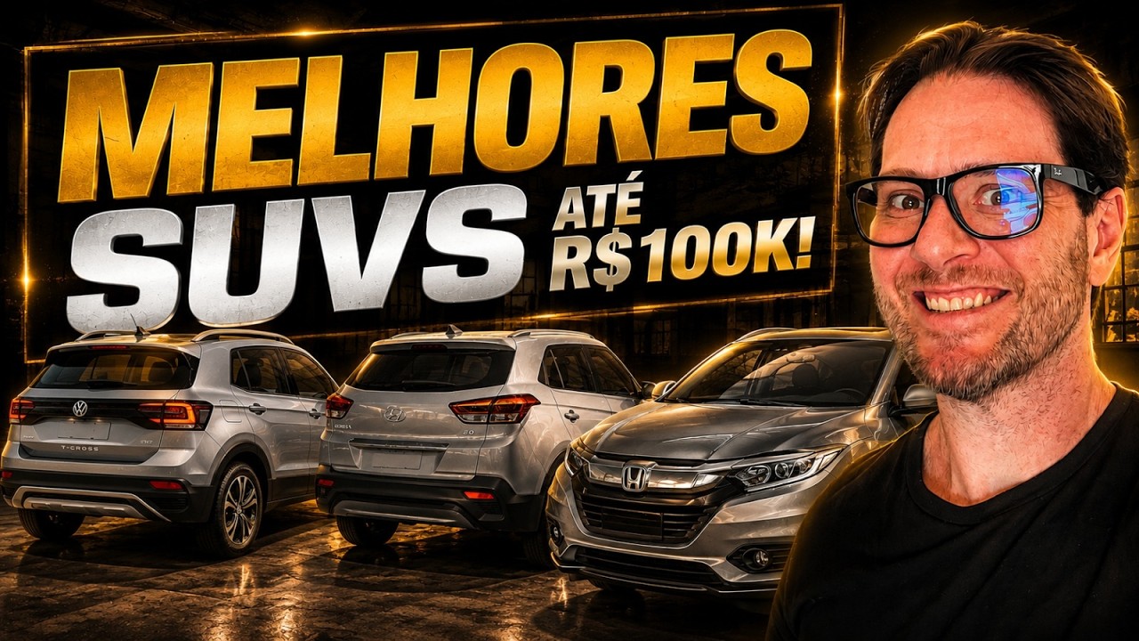 TOP 4 MELHORES SUVs ATÉ R$100 MIL PARA NÃO SE INCOMODAR!!🔥