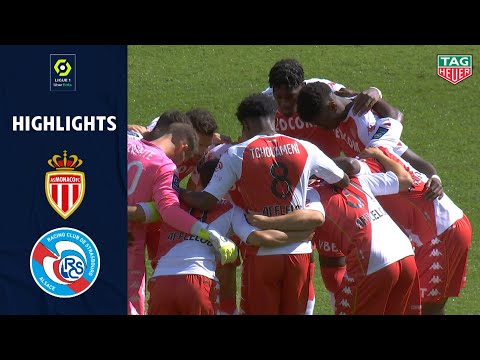 AS MONACO - RC STRASBOURG ALSACE (3 - 2) - Highlights - (ASM - RCSA) / 2020/2021