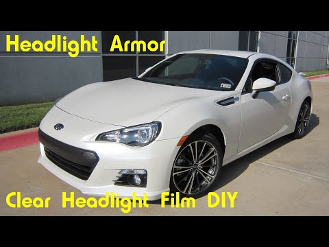 Clear Headlight Protection Tint Film Kit DIY – Subaru BRZ / Scion FR-S – Headlight Armor