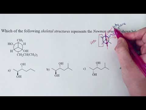 video-linktoworks-Newman projection to skeletal structure example 1