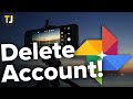 how to delete google photos account permanently