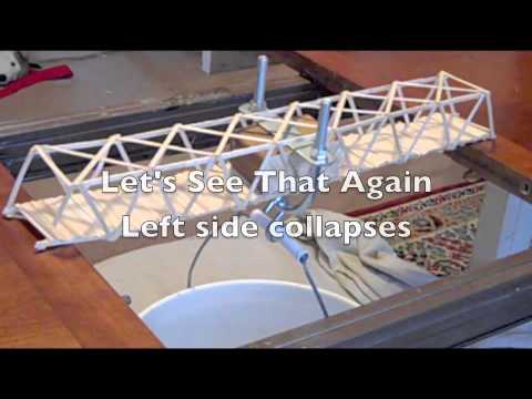  6th grade science fair project. A beam bridge, truss bridge and an