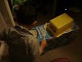Kieran Practicing his Drum Skills