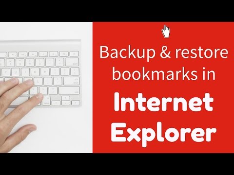 how to recover ie bookmarks