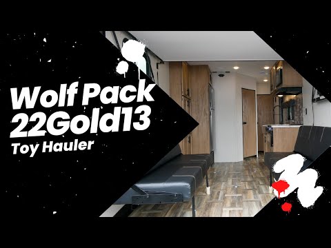 Thumbnail for Tour the 2023 Wolf Pack 22GOLD13 Toy Hauler Video