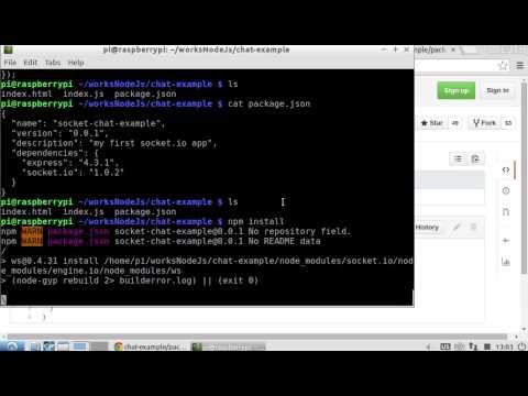 how to run socket.io example