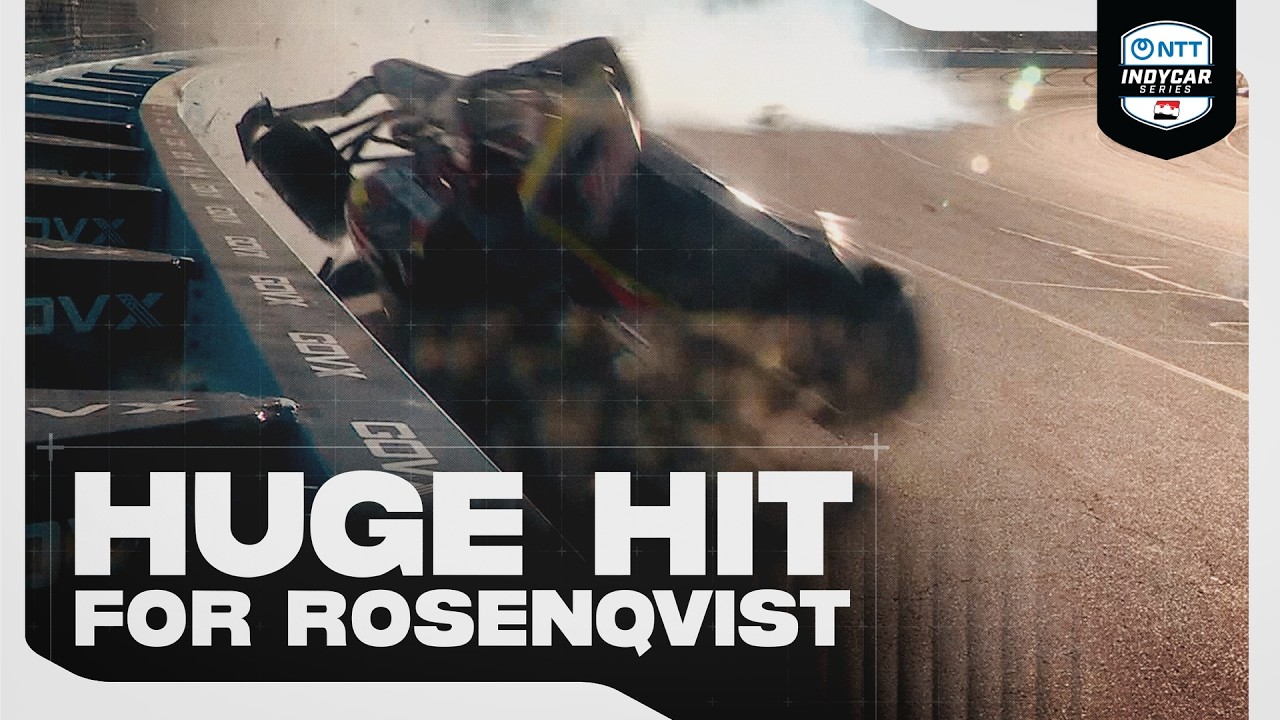 Felix Rosenqvist HAMMERS Wall in Practice | 2026 INDYCAR at Phoenix