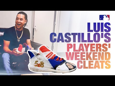 Video: Reds' Luis Castillo gets his SICK Players' Weekend cleats! | Story of the Spikes
