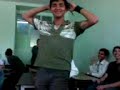 Guy dancing in school, zahedan, baloch