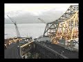 Drew Rogge, a co-worker of mine, wrote a little script to grab the images from the Bay Bridge construction project and put it together into a movie. The images were from the Bay Bridge Public Information webcam: baybridgeinfo.org Also, if you enjoy the video and you've got an iPhone, check out some apps that I've made (Mach Dice and Holograms)! www.machwerx.com